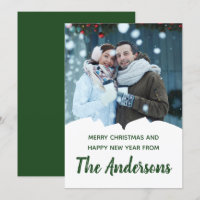 Aangepaste fotofeestdag Uw eigen bericht Kerstmis