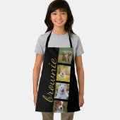 Aangepaste Fotofilm Strip Zwart Schort met Script (Insitu)