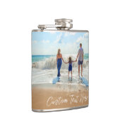 Aangepaste fotofleskcadeau met foto's en tekst heupfles (Rechts)