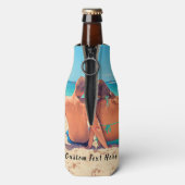 Aangepaste fotofleskool Uw foto's en tekst Flesjeskoeler (Fles Achterkant)