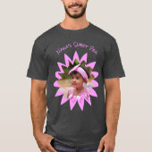 Aangepaste fotofotobewerking - Heldere roze Sjablo T-shirt (Voorkant)