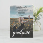 Aangepaste fotofotofotofotograaf in Floral Gradual Kaart (Staand voorkant)