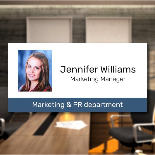 Aangepaste fotofunctietaak Naam medewerker Tag