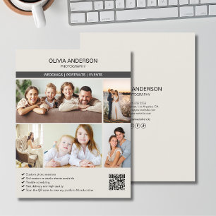 Aangepaste fotogalerij Fotografen Bedrijf Flyer
