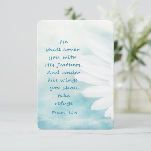 Aangepaste fotogedenkdienst Nodig Bijbelversie uit Kaart (Staand voorkant)