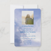 Aangepaste fotogedenkdienst Nodig Bijbelversie uit Kaart (Achterkant)