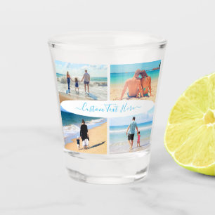 Aangepaste Fotoglas Cadeau met Tekst Shot Glas