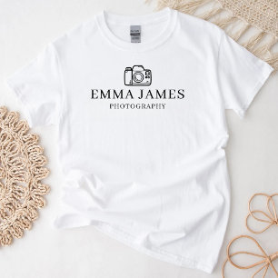 Aangepaste fotograaf gepersonaliseerde fotografie t-shirt