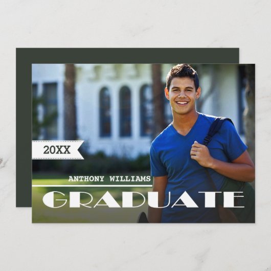 Aangepaste fotograafpartij kaart (Voorkant / Achterkant)