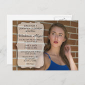 Aangepaste fotograafpartij uitnodiging briefkaart (Voorkant / Achterkant)