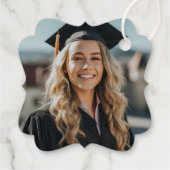 Aangepaste fotograafpartij voor modern Gold Script Bedankjes Labels (Achterkant)