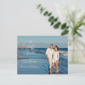Aangepaste Fotografie Save the Date Aankondigingskaart (Staand voorkant)