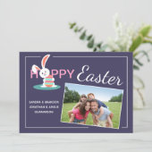 Aangepaste fotografie voor paasbroodrooster feestdagenkaart (Staand voorkant)