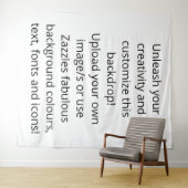 Aangepaste fotografische trouw- of baby-achtergron wandkleed (In Situ (horizontaal))