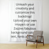 Aangepaste fotografische trouw- of baby-achtergron wandkleed (In situ)