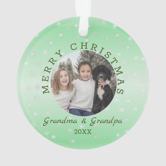 Aangepaste fotogrootouders ornament (achterkant)