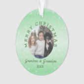 Aangepaste fotogrootouders ornament (voorkant)