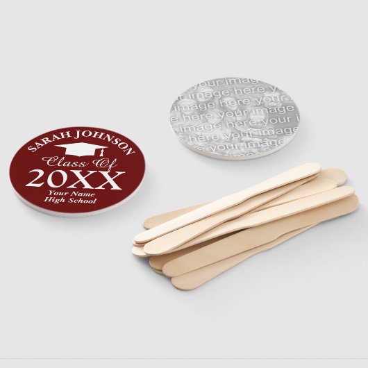 Aangepaste fotohand voor afgestudeerden in het mid handwaaier (Niet-gemonteerd)