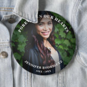 Aangepaste fotoherdenking van leven en dood ronde button 6,0 cm (In situ)