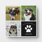 Aangepaste fotoherdenking voor honden Ter nagedach Fotoplaat (Voorkant)