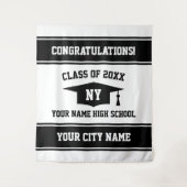 Aangepaste fotohokje achtergrond voor diploma-uitr wandkleed (Voorkant)