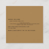 Aangepaste fotohomepage vierkante visitekaartje (Achterkant)