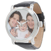 Aangepaste fotohorloge Gepersonaliseerd horloge (Gekanteld)