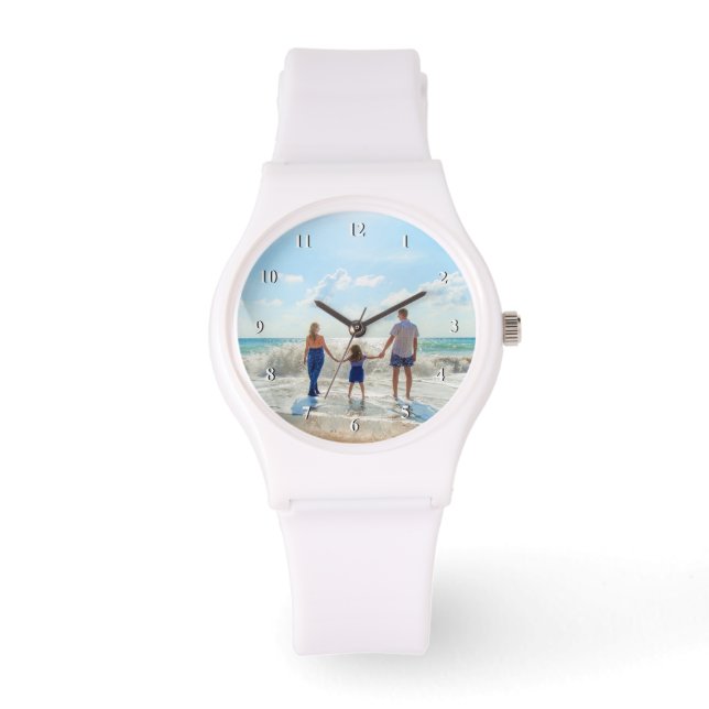 Aangepaste fotohorloge Uw eigen ontwerp Horloge (Voorkant)
