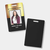 Aangepaste fotoidentificatiebadge badge (Voor- en achterkant)