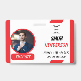 Aangepaste fotoidentificatiekaart Badgekoord Badge