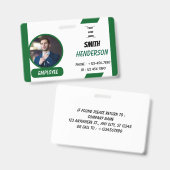 Aangepaste fotoidentificatiekaart Badgekoord Badge (Voor- en achterkant)