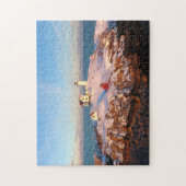 Aangepaste fotoinstallatie voor Sunset Nubble Ligh Legpuzzel (Verticaal)