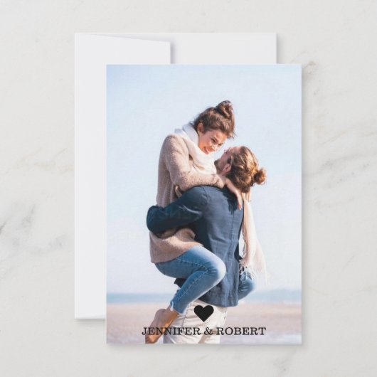 Aangepaste fotokaart | Het manuscript van de liefd Bedankkaart (Achterkant)