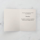 Aangepaste fotokaart met sympathie kaart (Binnen)