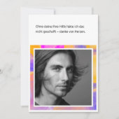 Aangepaste fotokaart met tekst bedankkaart (Voorkant)