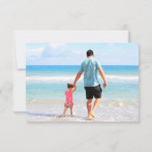 Aangepaste fotokaart met uw foto's en tekst notitiekaartje (Achterkant)