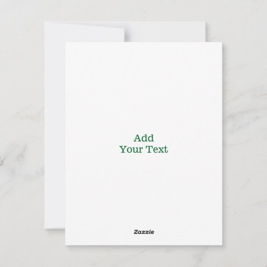 Aangepaste fotokaart St Patrick's Day Cute Shamroc Feestdagenkaart (Achterkant)