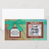 Aangepaste fotokaart, verjaardag of geboorte aanko aankondiging (Voorkant / Achterkant)