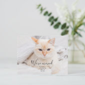 Aangepaste fotokaart voor aankondiging (Staand voorkant)