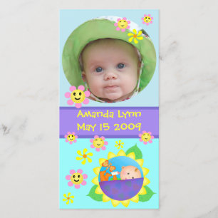 Aangepaste fotokaart voor Baby-aankondiging Aankondiging