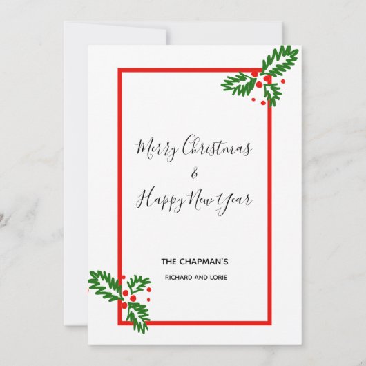 Aangepaste fotokaart voor prettige kerst (Achterkant)