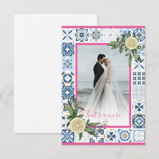 Aangepaste fotokaart voor Susan - That's Amore V2 Kaart (Voorkant / Achterkant)