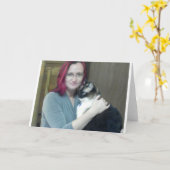 Aangepaste fotokaarten kaart (Gele Bloem)