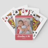 Aangepaste fotokaarten met scripttekst pokerkaarten (Achterkant)