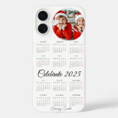 Aangepaste fotokalender 2025 Case-Mate iPhone case (Achterkant)