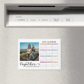 Aangepaste fotokalender 2025 magneet (Insitu (Vaatwasser))