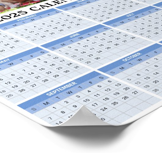 Aangepaste fotokalender 2025 poster (Hoek)