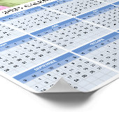 Aangepaste fotokalender 2025 poster (Hoek)