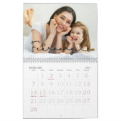 Aangepaste fotokalender, bewerkbare agenda kalender (Feb 2027)