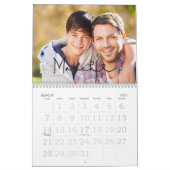 Aangepaste fotokalender, bewerkbare agenda kalender (Mar 2027)
